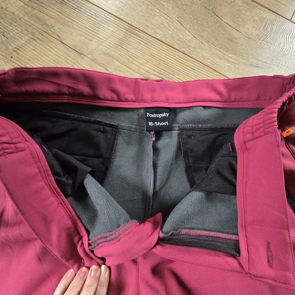 Postropaky Womens 16 Short Pink and Black Snow/ski Outdoor Pants - Picture 12 of 13